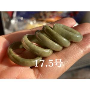 L23-174 藍水 27.5号 天然 グアテマラ産 本翡翠 くりぬき 広幅 リング