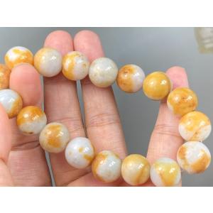 BR7-45 花緑10.0mm 彫り花珠 ミャンマー産 天然 A貨 本翡翠