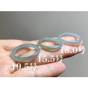 L11-15 氷糯種 18.5号 天然グアテマラ産 A貨 本翡翠 くりぬき リング