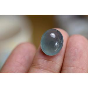 RS7-42 宝石質 深い氷藍緑 天然グアテマラ産 A貨 本翡翠 ルース 裸石