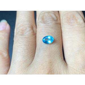 RHS01 宝石質 ブルー 5x7mm アパタイト パライバカラー ルース 天然石 レアストーン ジュエリー素材 ファセットカット｜Mika-Jewelry
