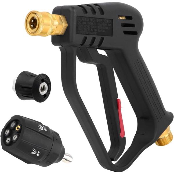 Zosyfex ですケルヒャー ショートガン ノズル 5段階 ノズル 回転式 洗車 高圧洗浄機 K ...