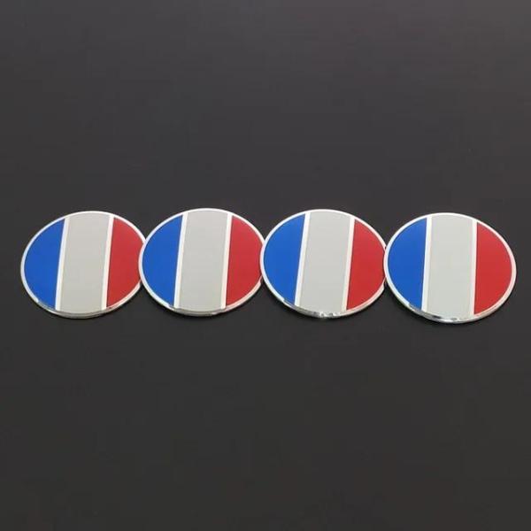 ジャガー JAGUAR ユニオンジャック 50mm 4枚セット ホイール メタル ステッカー F