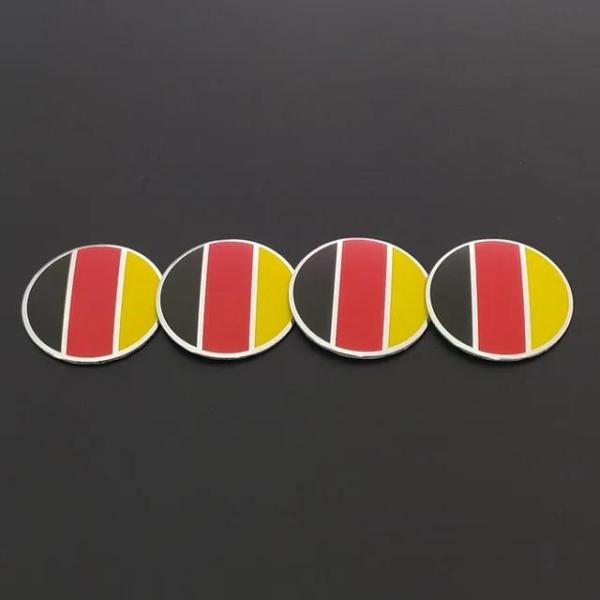 ジャガー JAGUAR ユニオンジャック 50mm 4枚セット ホイール メタル ステッカー G