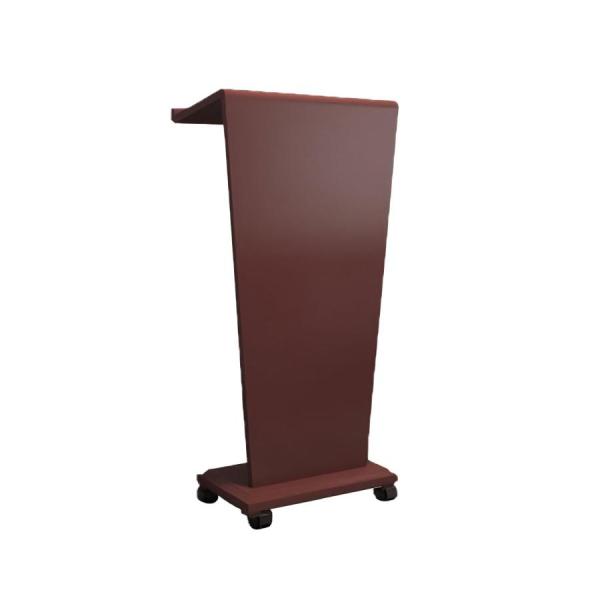 受付台 演台 演説台 無垢材 講演台 司会台 演壇 教卓 あるキャスター付き司会者台 マイク台 サイ...