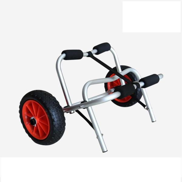 カヤックトロリー 80KG積載量折りたたみ式カヤックトロリーカヤックカヌーボート用の省エネ二輪キャリ...