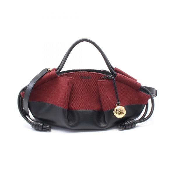 ロエベ PASEO パセオ スモール ブランドオフ LOEWE キャンバス ハンドバッグ キャンバス...