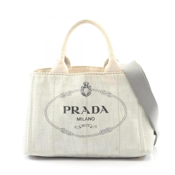 プラダ CANAPA カナパ ブランドオフ PRADA デニム トートバッグ キャンバス 中古 レデ...
