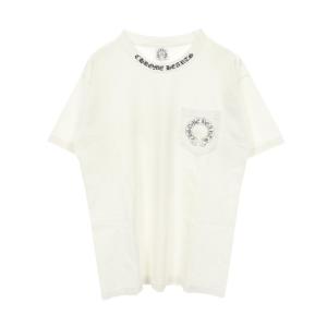 クロムハーツ ホースシュー ネックロゴプリント ブランドオフ CHROME HEARTS コットン 半袖Tシャツ 中古 メンズ