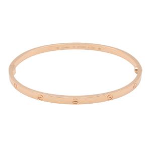 爆買 カルティエ ラブブレス SM ブランドオフ CARTIER K18PG（ピンクゴールド） バングル 750PG 中古 メンズ レディース