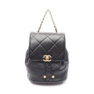 シャネル CHANEL19 ブランドオフ CHANEL ラムスキン（羊革） リュックサック バックパック ラムスキン 中古 レディース