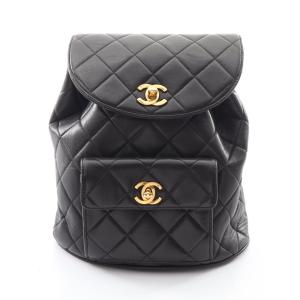 爆買 シャネル マトラッセ ブランドオフ CHANEL ラムスキン（羊革） リュックサック バックパック ラムスキン 中古 レディース