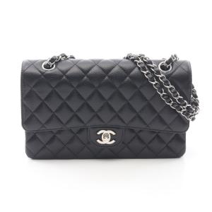 シャネル マトラッセ Wフラップ ブランドオフ CHANEL キャビアスキン(グレインドカーフ) ショルダーバッグ キャビア 中古 レディース