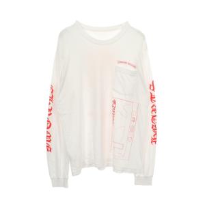 クロムハーツ 青山店限定 ポケット付き ブランドオフ CHROME HEARTS コットン 長袖Tシャツ 中古 メンズ