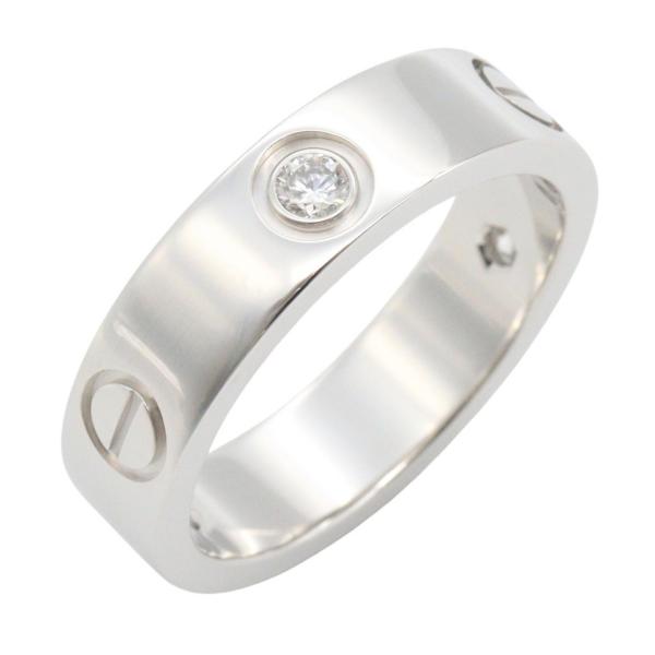 カルティエ ラブリング 3PD ブランドオフ CARTIER K18WG（ホワイトゴールド） リング...