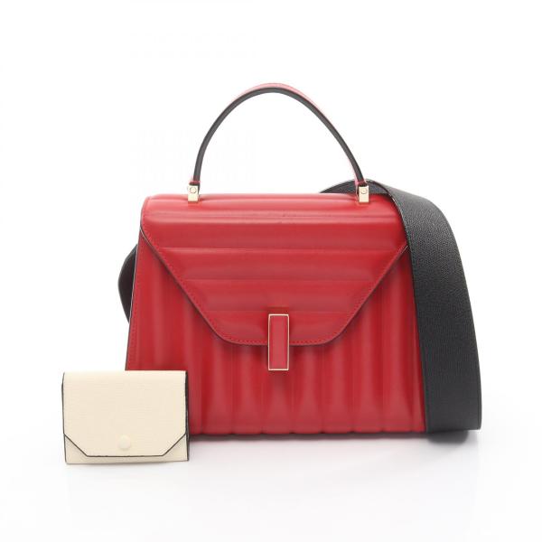 ヴァレクストラ ミディアム イジィデ ブランドオフ Valextra レザー ハンドバッグ ソフトカ...