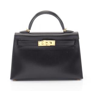エルメス ミニケリー2 2WAY ブランドオフ HERMES カーフ（牛革） ハンドバッグ ボックスカーフ 中古 レディース