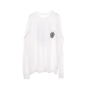 クロムハーツ ハーフダガー バックプリント ブランドオフ CHROME HEARTS コットン 長袖Tシャツ 中古 メンズ