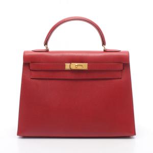 エルメス ケリー32 外縫い 2WAY ブランドオフ HERMES レザー ハンドバッグ クシュベル 中古 レディース