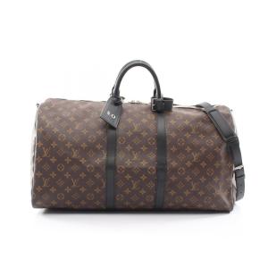 ルイ・ヴィトン キーポル バンドリエール55 2WAY ブランドオフ LOUIS VUITTON ボストンバッグ モノグラム・マカサー 中古 メンズ