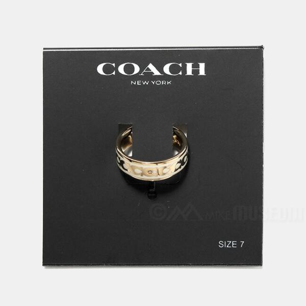 COACH コーチ 指輪 リング ラインストーン モノグラム バイカラー レディース 3740810...