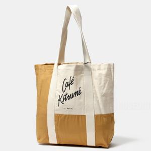 MAISON KITSUNE メゾンキツネ トート バッグ CAFE KITSUNE COLORBLOCK TOTE BAG SPCKSMU05101｜mike-museum