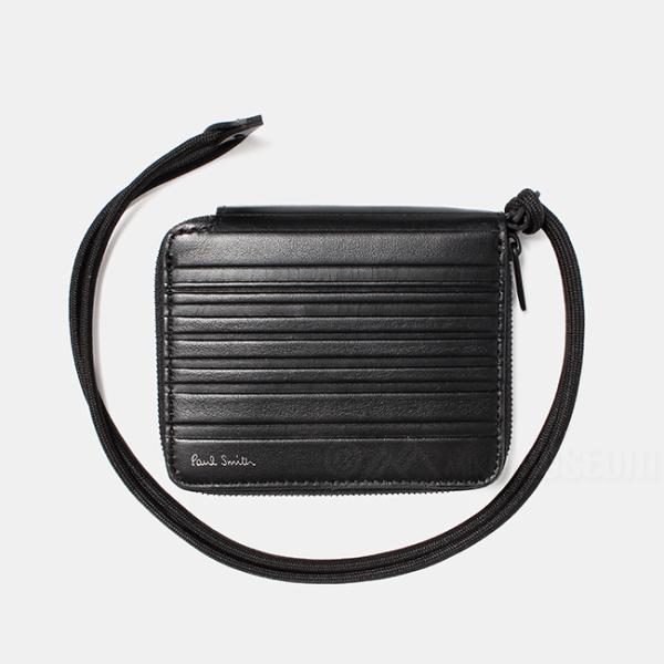 Paul Smith ポールスミス 二つ折り財布 ウォレット WALLET ストラップ付 メンズ M...