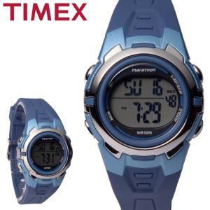 タイメックス TIMEX 腕時計 Marathon Digital Mid-size Blue Resin Strap
