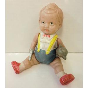 不二家（FUJIYA） ◎不二家ペコちゃん ブリキ缶 赤色 トランクブリキ