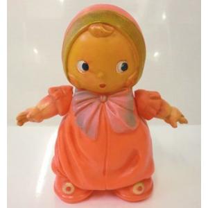 不二家（FUJIYA） ◎不二家ペコちゃん ブリキ缶 赤色 トランクブリキ