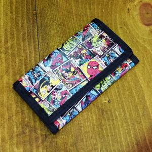 Spiderman Comic スパイダーマン マーベル コミック柄三つ折り ウォレット サイフ 財布