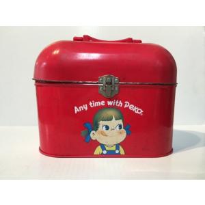 昭和レトロ 聖闘士星矢 ミニトランクケース 不二家 ブリキ缶 キャラクター 昭和レトロ 聖闘士星矢 ミニトランクケース 不二家 ブリキ缶