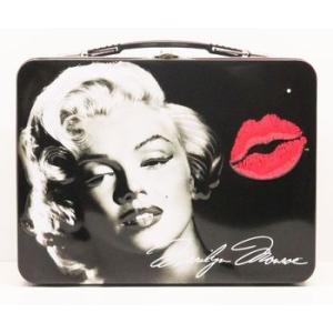 MARILYN MONROE　マリリン・モンロー ＴＩＮ缶ＢＯＸ/ＫＩＳＳ ランチバッグ ブリキ缶バッグ｜mikestore