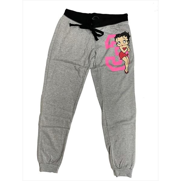 BETTY BOOP ベティちゃん　(ライトグレー) スウェットパンツ　ルームパンツ