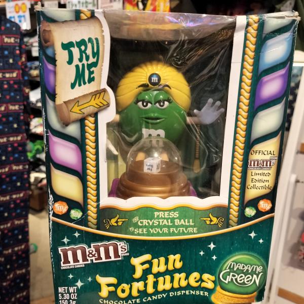 M&amp;M　エムアンドエムズ　ディスペンサー　置物　フィギュア　グリーン