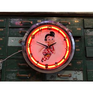 Big Boy Neon Clock ビッグボーイ ネオン時計｜mikestore