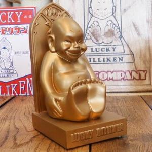 ラッキー ビリケン Billiken レジン製置物（中）ゴールド