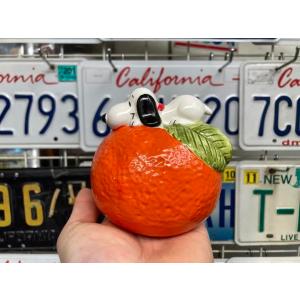 スヌーピー バンク 貯金箱 レモン 陶器 ビンテージ Snoopy Bank Lemon