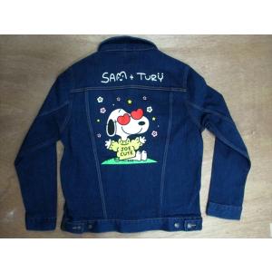 スヌーピー SNOOPY　デニムジャケット　GLOBAL ARTIST COLLECTIVE FRI...