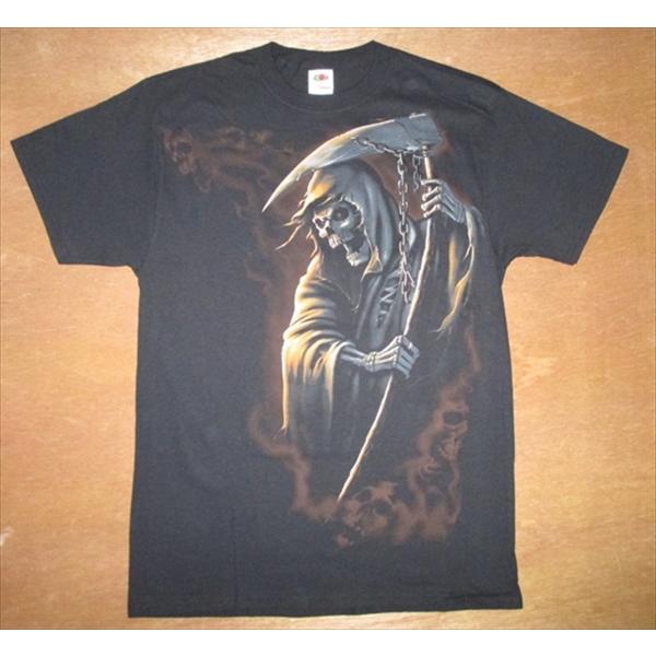 【死神/Grim Reaper】大鎌を持った死神 プリントTシャツ バックプリント アメリカ直輸入 ...