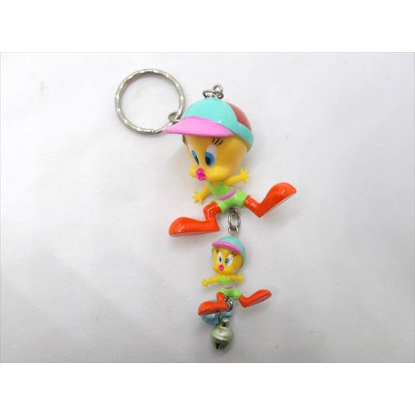 【ルーニー・テューンズ /LOONEY TUNES】トゥイーティー 2連キーホルダー ランナー キー...