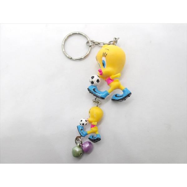【ルーニー・テューンズ /LOONEY TUNES】トゥイーティー 2連キーホルダー サッカー キー...