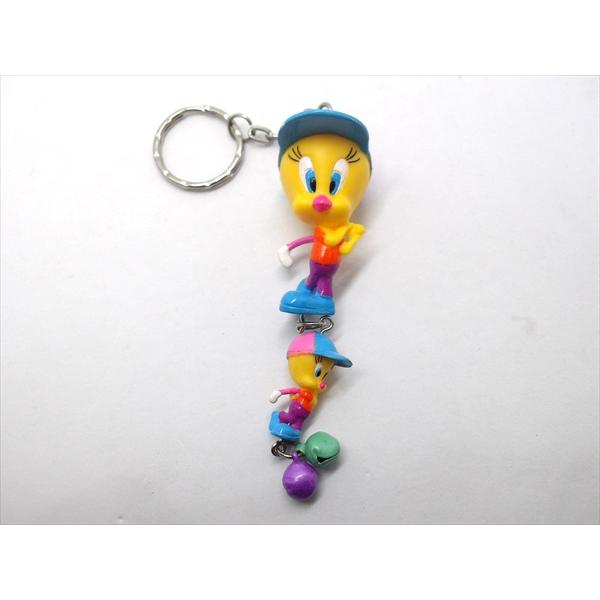 【ルーニー・テューンズ /LOONEY TUNES】トゥイーティー 2連キーホルダー ゴルフ キーホ...