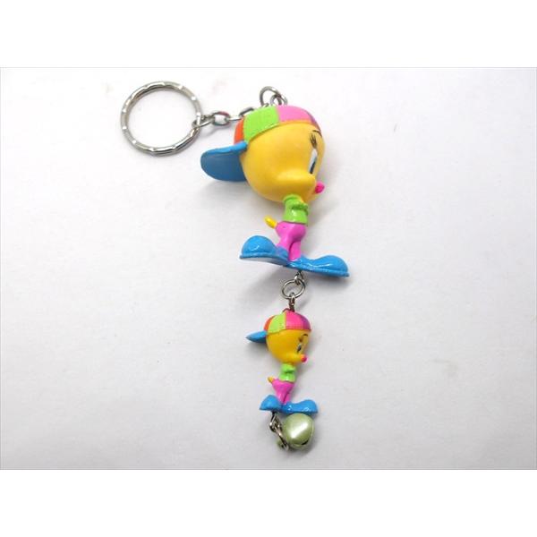 【ルーニー・テューンズ /LOONEY TUNES】トゥイーティー 2連キーホルダー 腕組み キーホ...