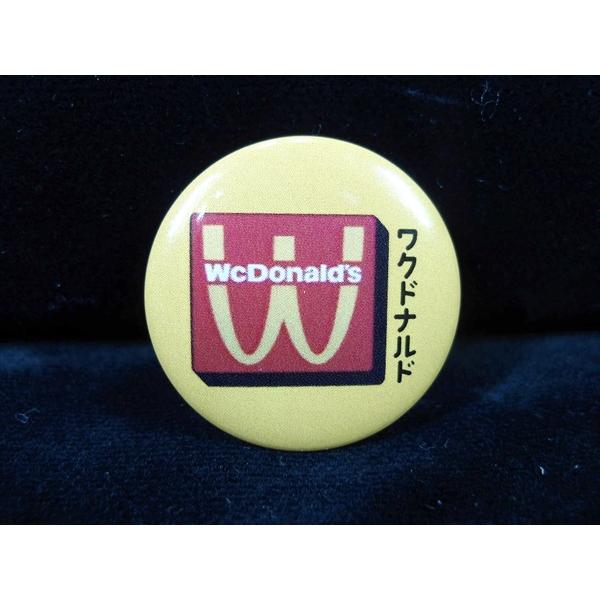 【缶バッジ/Button badge】WcDonald's パロディ 缶バッジ 海外直輸入 バッジ ...