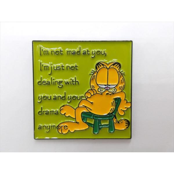 【ピンバッジ/pin badge】Garfield I'm not mad at you, スクエア...