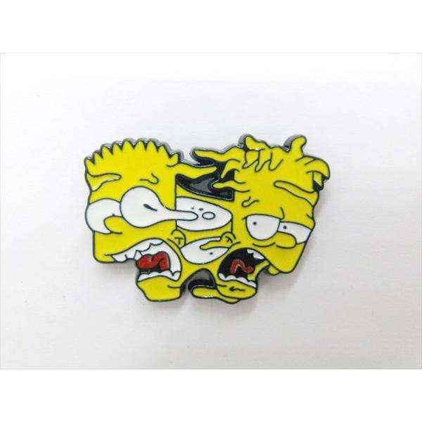 【ピンバッジ/pin badge】The Simpsons バート・シンプソン フェイス 乖離 ピン...