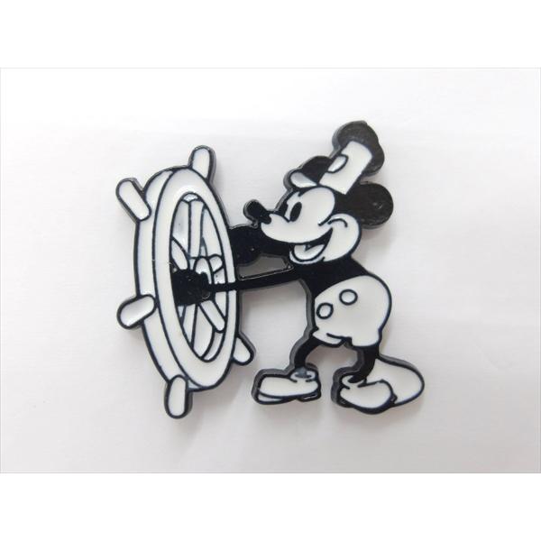 【ピンバッジ/pin badge】Disney 蒸気船ウィリー 舵輪で操船 ピンズ バッジ バッチ ...