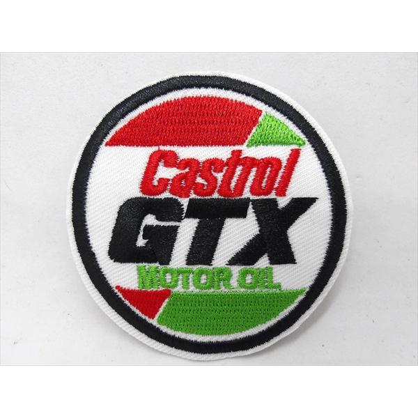 【ワッペン/patch】Castrol GTX MOTOR OIL ロゴマーク Ｂ アイロンワッペン...