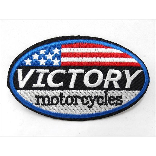 【ワッペン/patch】VICTORY MOTORCYCLES ロゴマーク A アイロンワッペン ワ...